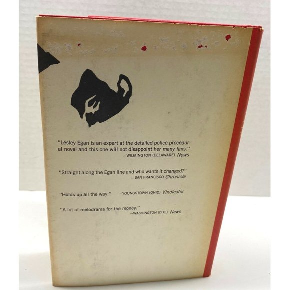 In the Death of a Man by Lesley Egan Suspense Novel Book Club Edition 1970 HCDJ - Picture 3 of 9